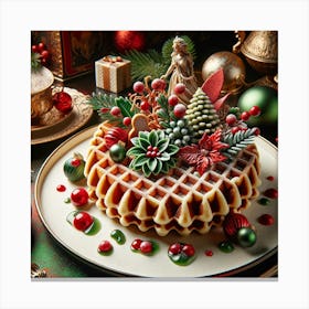 Christmas Waffles 1 Canvas Print