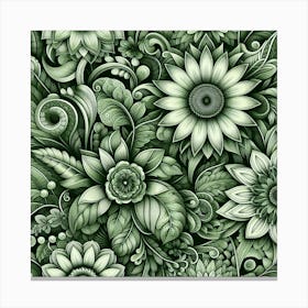 Floral Pattern 5 Canvas Print