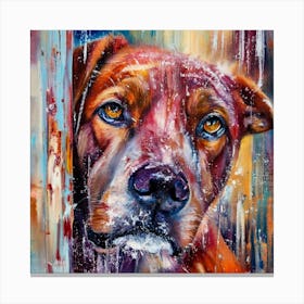 Dog Painting Canvas Print