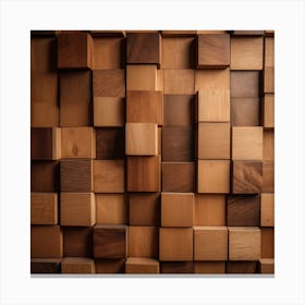 Wooden Cubes 1 Canvas Print