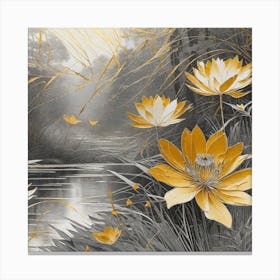 Yellow Lotus Canvas Print