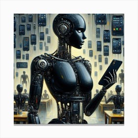 Robot Woman 25 Canvas Print