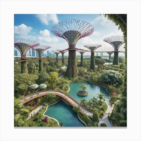 Gardens By The Bay 1 Canvas Print