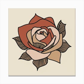 Rose Tattoo Canvas Print
