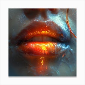 Sexy Lips Canvas Print