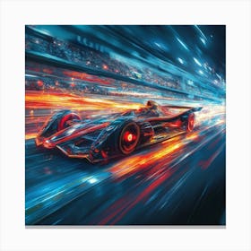 Futuristic Racing Car Art 2 Canvas Print