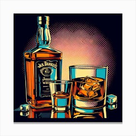 Pop Jack Daniels Canvas Print