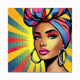 Ayana Pop African Woman Canvas Print