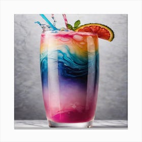 Rainbow Drink Canvas Print