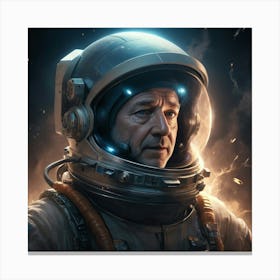 Astronaut In Space Canvas Print