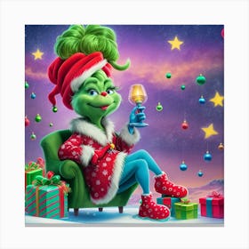 Mrs.Grinch Canvas Print