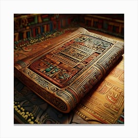 Egyptian Book Canvas Print