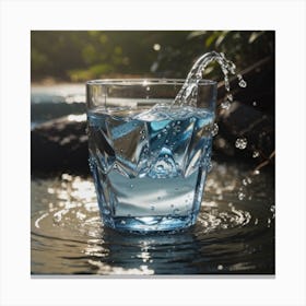 Glass Of Water Canvas Print