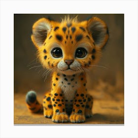Cheetah Cub 9 Canvas Print
