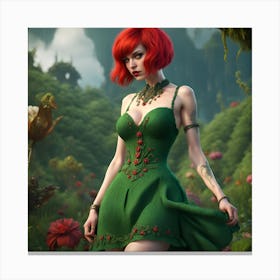 Red Hair Tess Synthesis - Whimsy Canvas Print