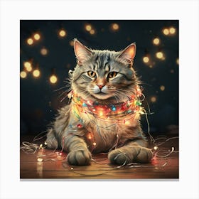 Christmas Cat 9 Canvas Print