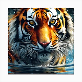 Close Encounter, Bengal Tiger Canvas Print