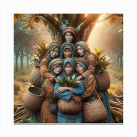 The Tree Guardian Tribe Canvas Print