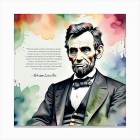 Abraham Lincoln 11 Canvas Print