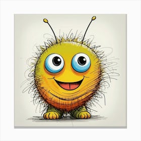 Cartoon Bug Canvas Print