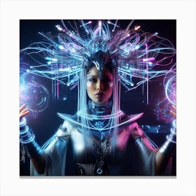 Futuristic Woman 7 Canvas Print