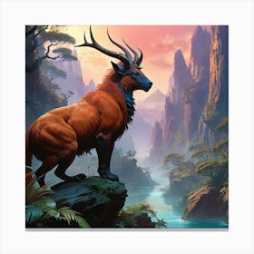 Fantasy Beast 1 Canvas Print