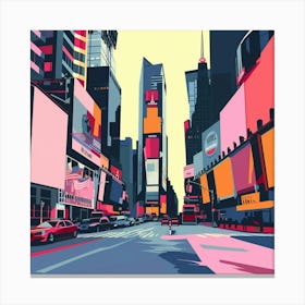 Times Square Minimal Canvas Print