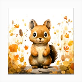 Autumn Squirrel 1 Canvas Print