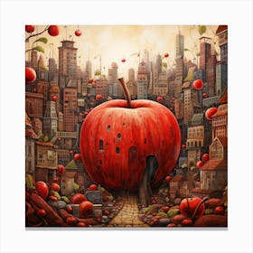 Apple City 2 Canvas Print