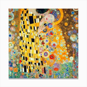 Kiss By Gustav Klimt 3 Canvas Print