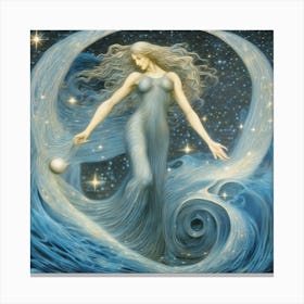 Aquarius The Water Bearer 1 Canvas Print