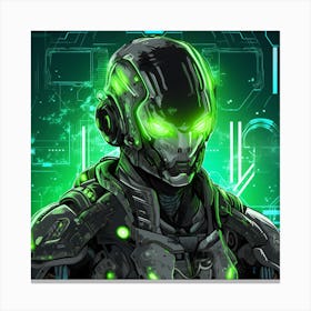 Halo Meka Canvas Print