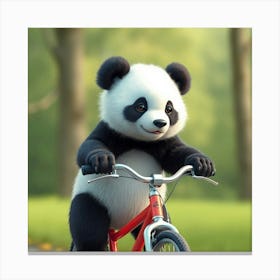 Asm A Cute Panda Riding A Bicycle 304eb03d 67ad 4ac0 A454 74f11c450f74 Canvas Print