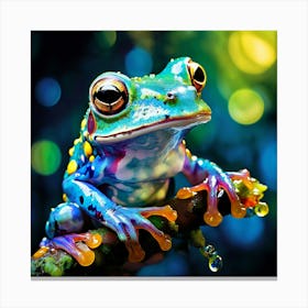 Colorful Tree Frog Canvas Print