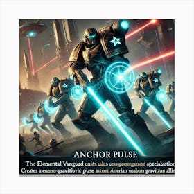 Elemental Vanguard Anchor Pulse Canvas Print