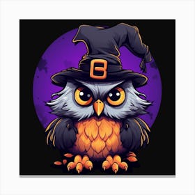 Halloween Owl 14 Canvas Print