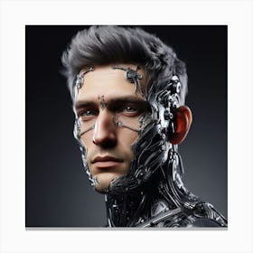 Cyborg Man Canvas Print