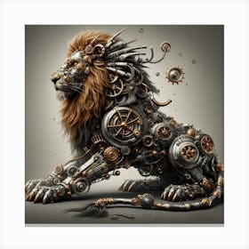 SteampunkLion1 Canvas Print