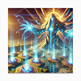 A Vivid Depiction Of The Dimension Lock Ability Us Canvas Print