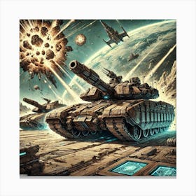 Terraform Tanks Heavy Artillery Canvas Print