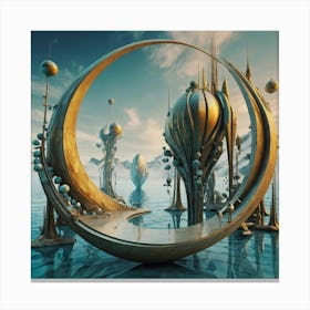 Futuristic City 9 Canvas Print