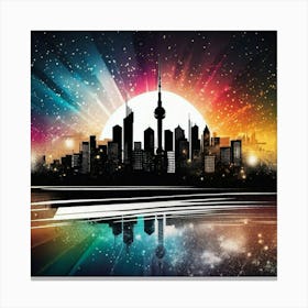 City Skyline 9 Canvas Print