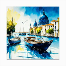 Venice - Watercolor Painting Canvas Print