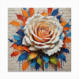 Dripping Rose Canvas Print