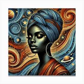 Meliora Celestial Portrait Canvas Print