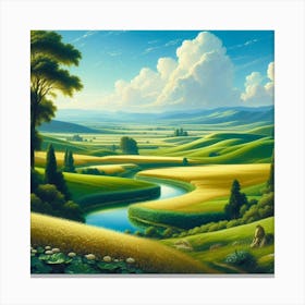 Landscape Painting 27 Canvas Print