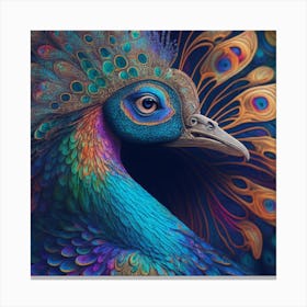 Peacock 1 Canvas Print