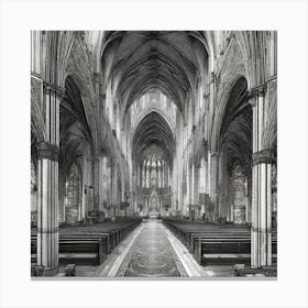 Inside Of A Cathedral Canvas Print