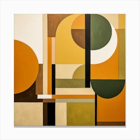 Abstract Shapes Warm Neutral Colors 2 Canvas Print