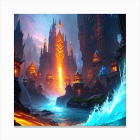 Fantasy City 1 Canvas Print